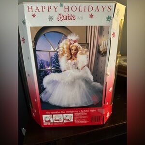 Barbie Holiday Doll in White and Red Gown